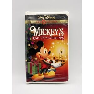 Mickey's Once Upon a Christmas VHS Walt Disney Gold Classic Collection Clamshell